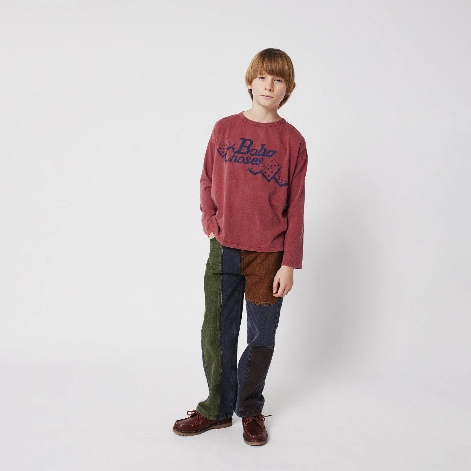 Jeans Bobo Choses Color Block Denim Multicolor