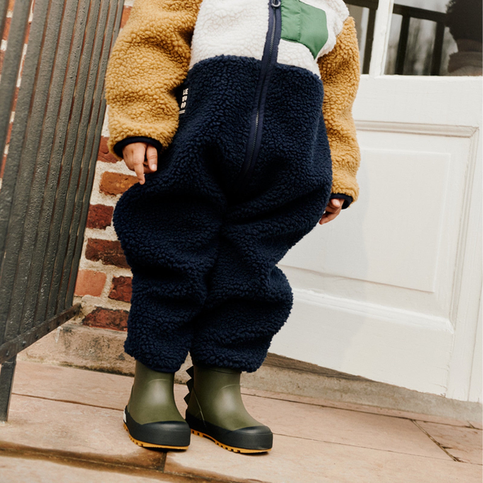 Jesse Dino Thermo Army Brown rubber boots