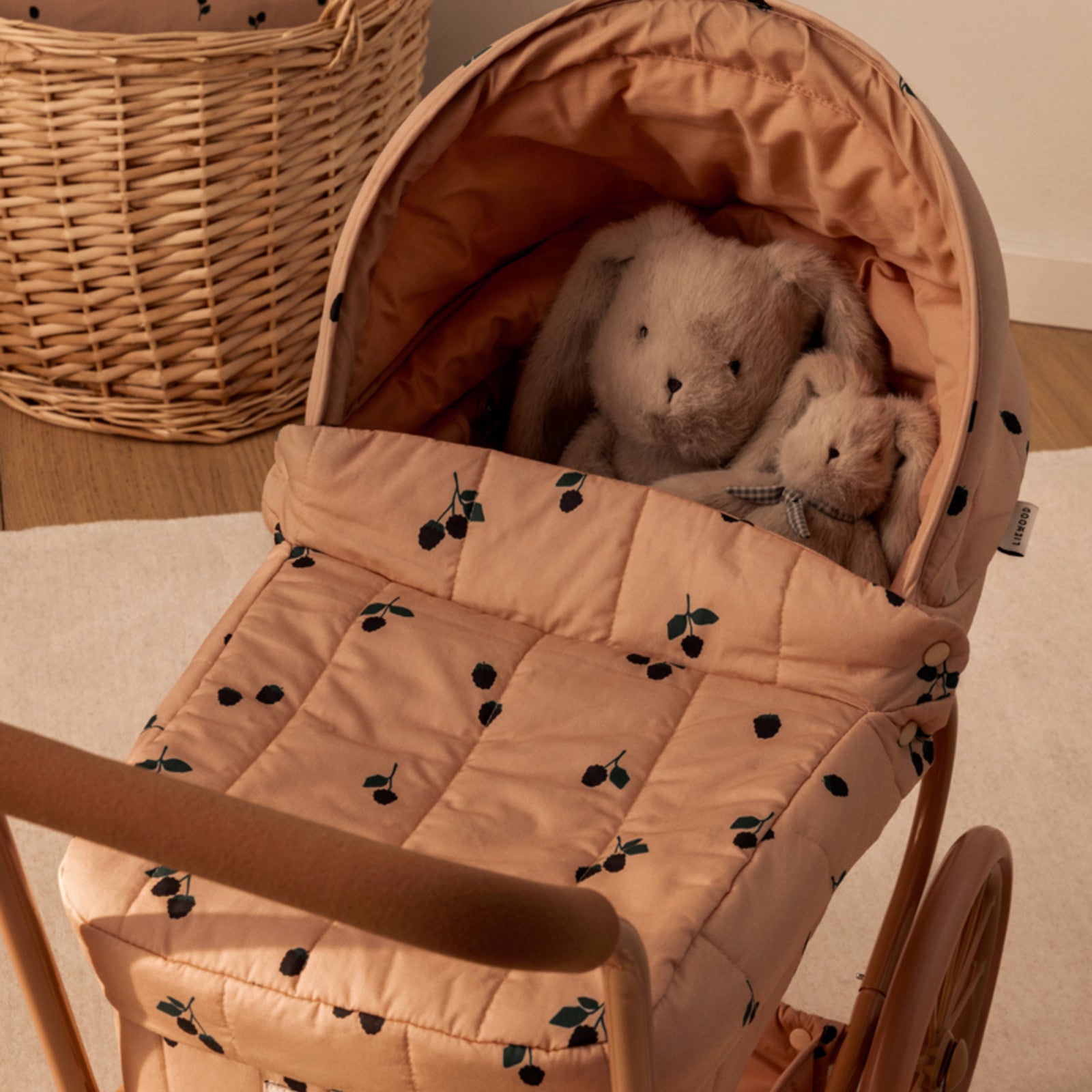 Peluche Berto Mommy & Me Rabbit Teddy Mist