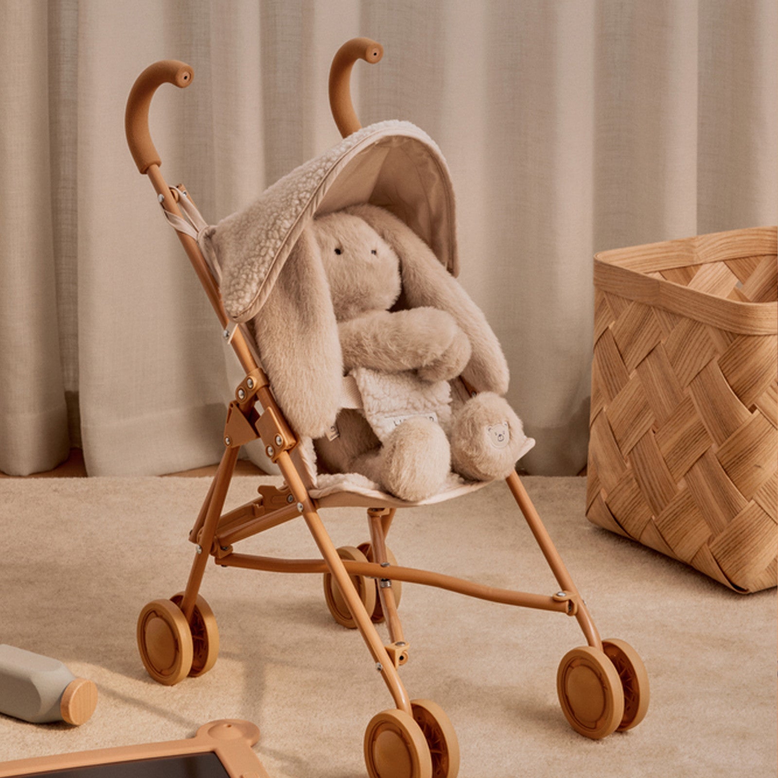 Peluche Berto Mommy & Me Rabbit Teddy Mist