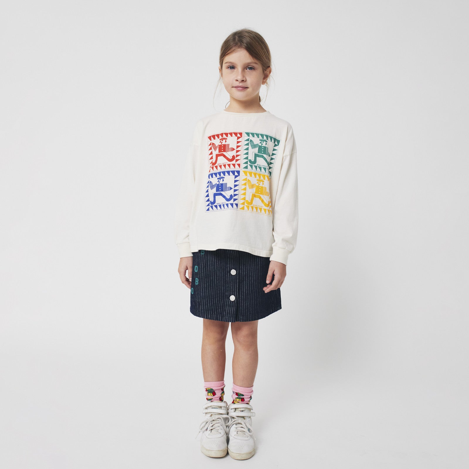 Jupe Bobo Denim Bleu marine