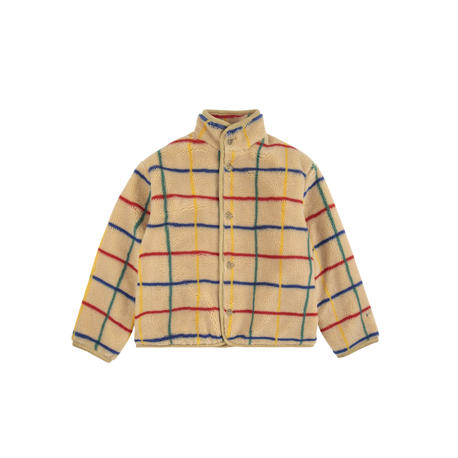 Jacke Sheepskin Color Stripes Beige