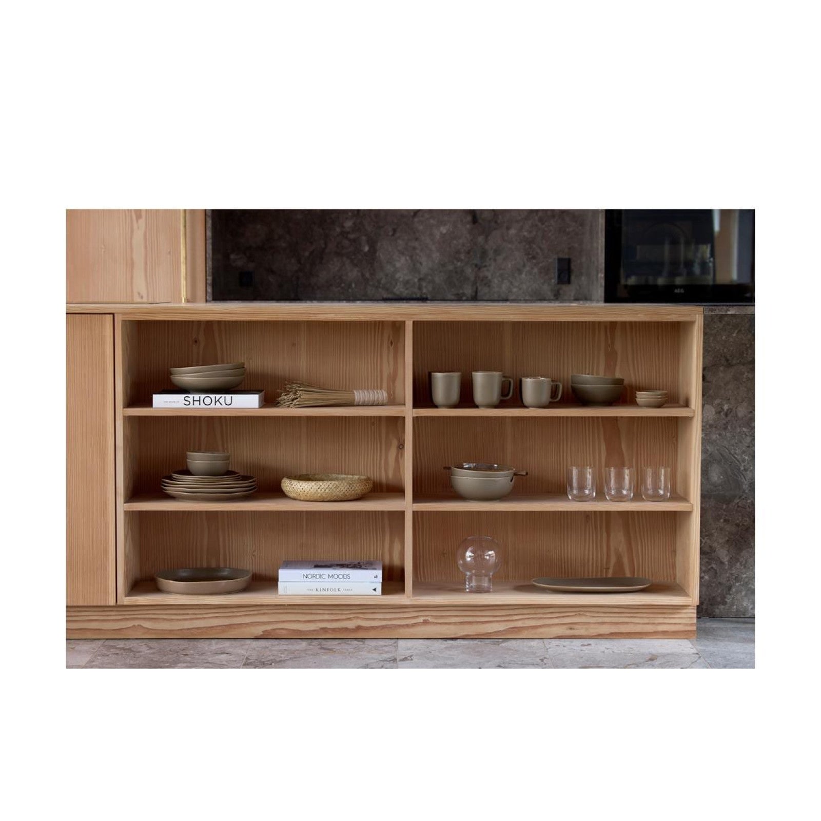 Villa Collection serving platter round Shoku brown