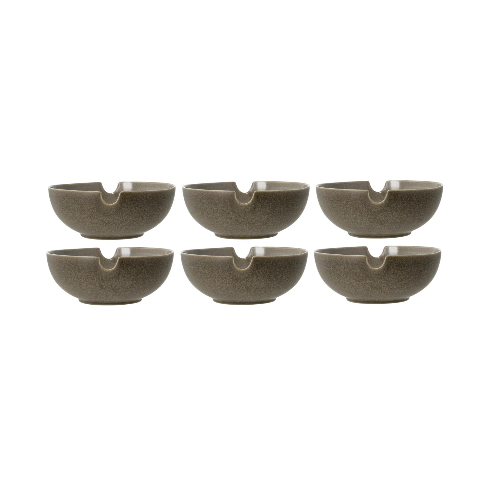 Villa Collection ramen bowl Shoku 18.5 cm, 6 pieces, brown