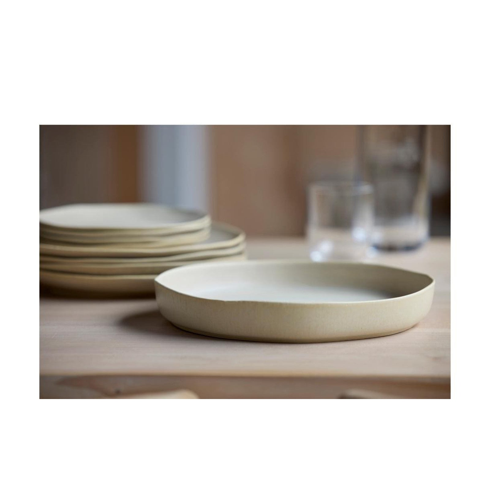 Villa Collection serving platter Shoku Beige