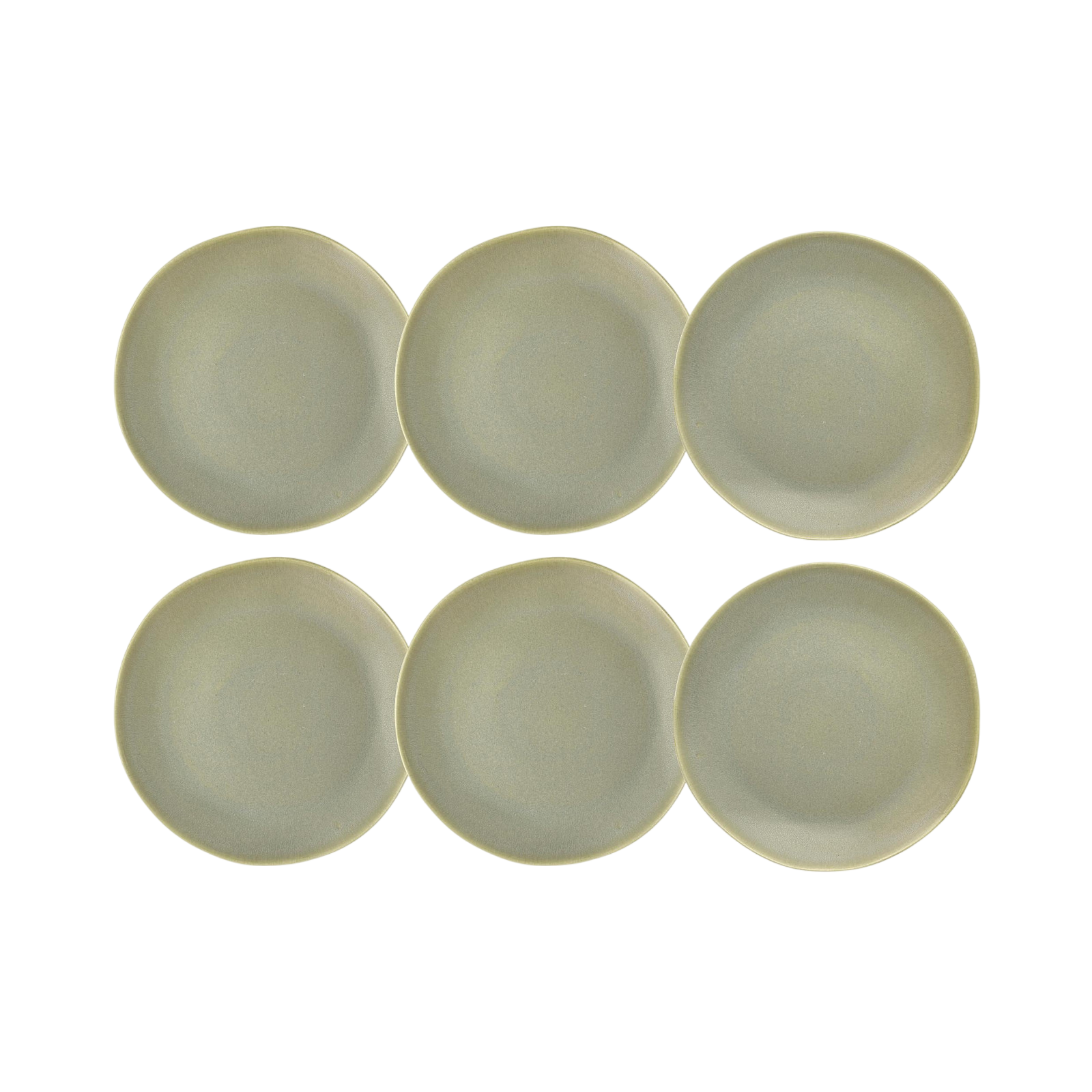 Villa Collection dinner plate Shoku Ø 27 cm, 6 pieces, green