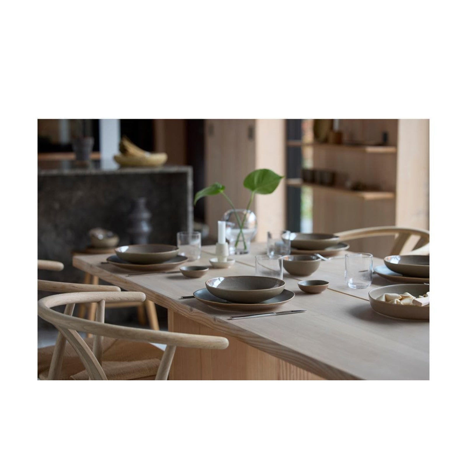 Villa Collection dinner plate Shoku Ø 27 cm, 6 pieces, brown