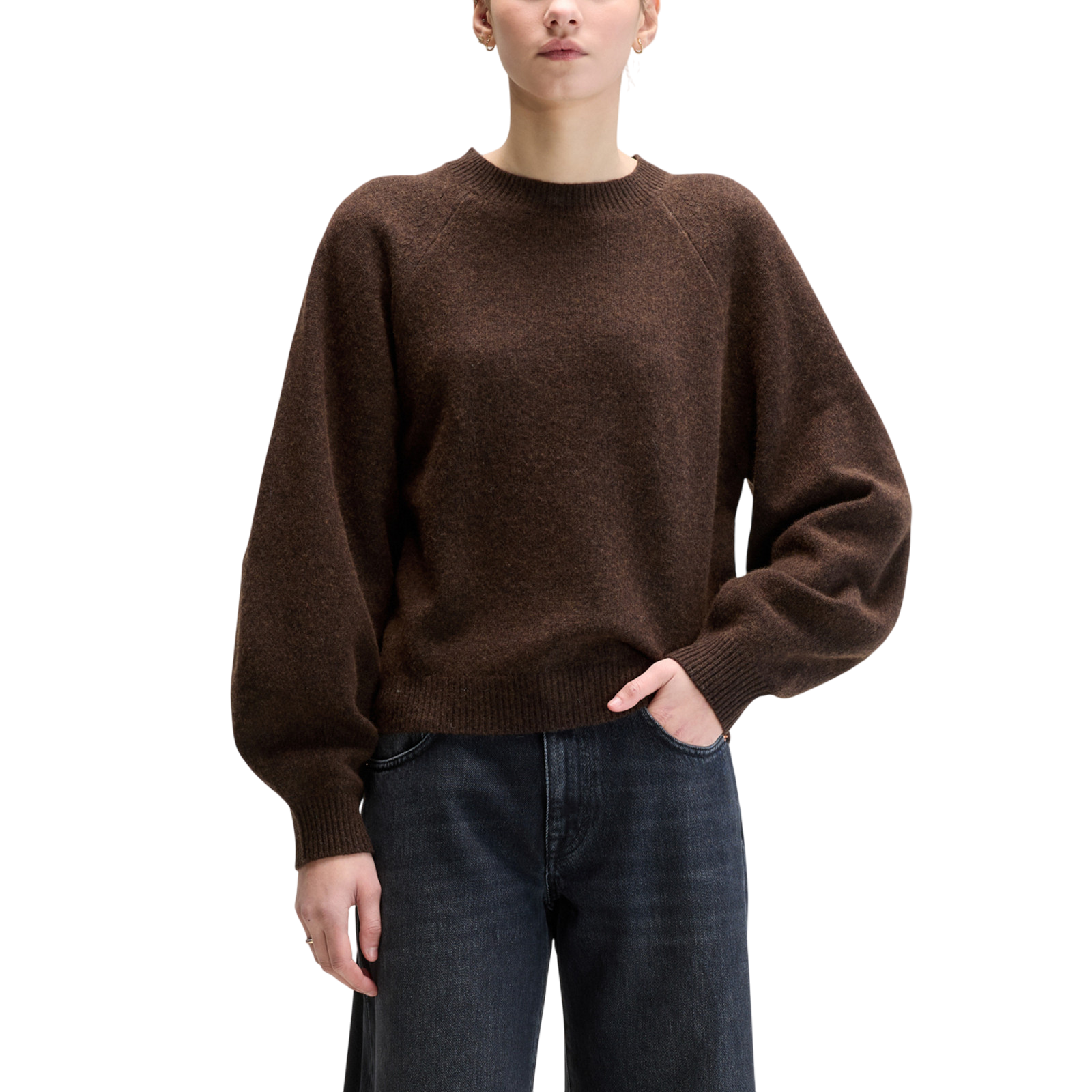 Knitted sweater Ameka Dark Roast