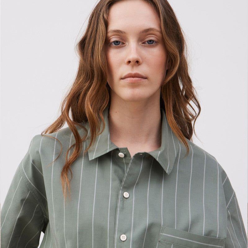 Kurzarmhemd John Fichtengrün Undyed