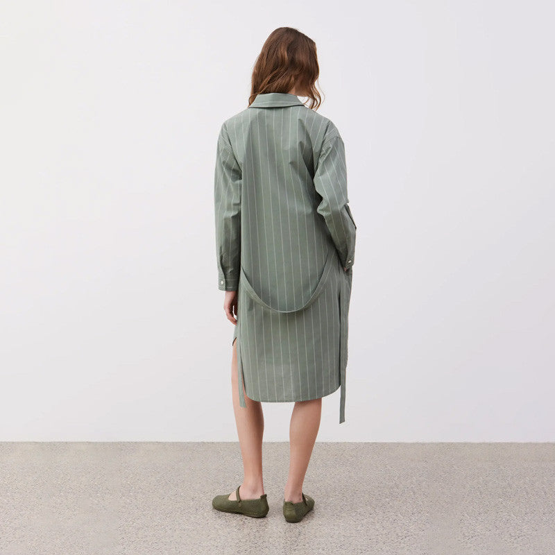 Dress Ono spruce green Undyed