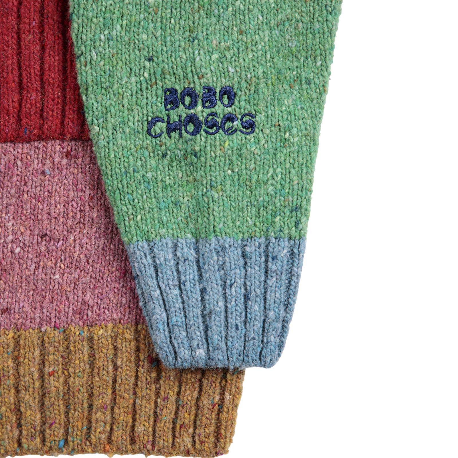 Cardigan Bobo Choses Color Block Multicolor