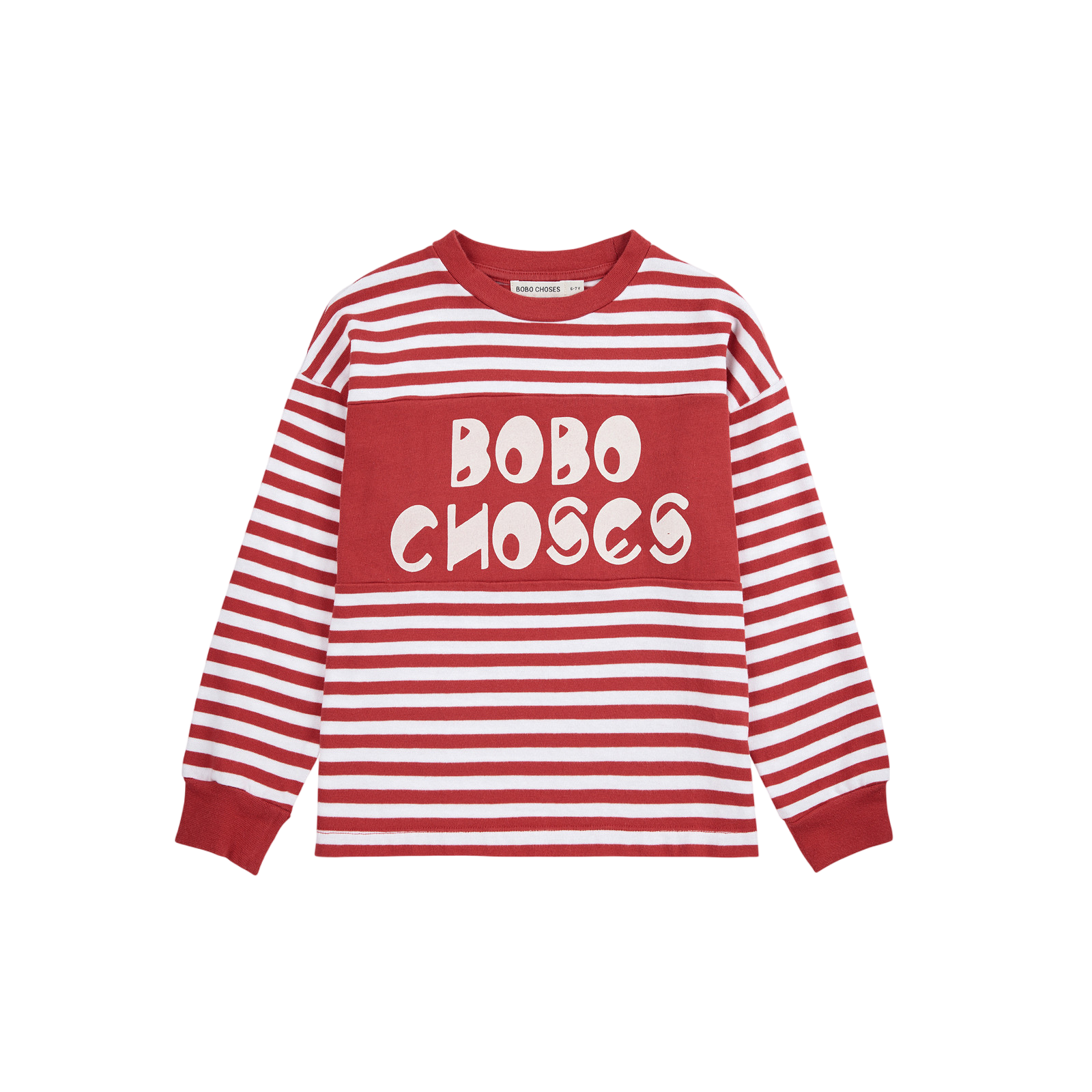 Langarmshirt Bobo Choses Stripes Red