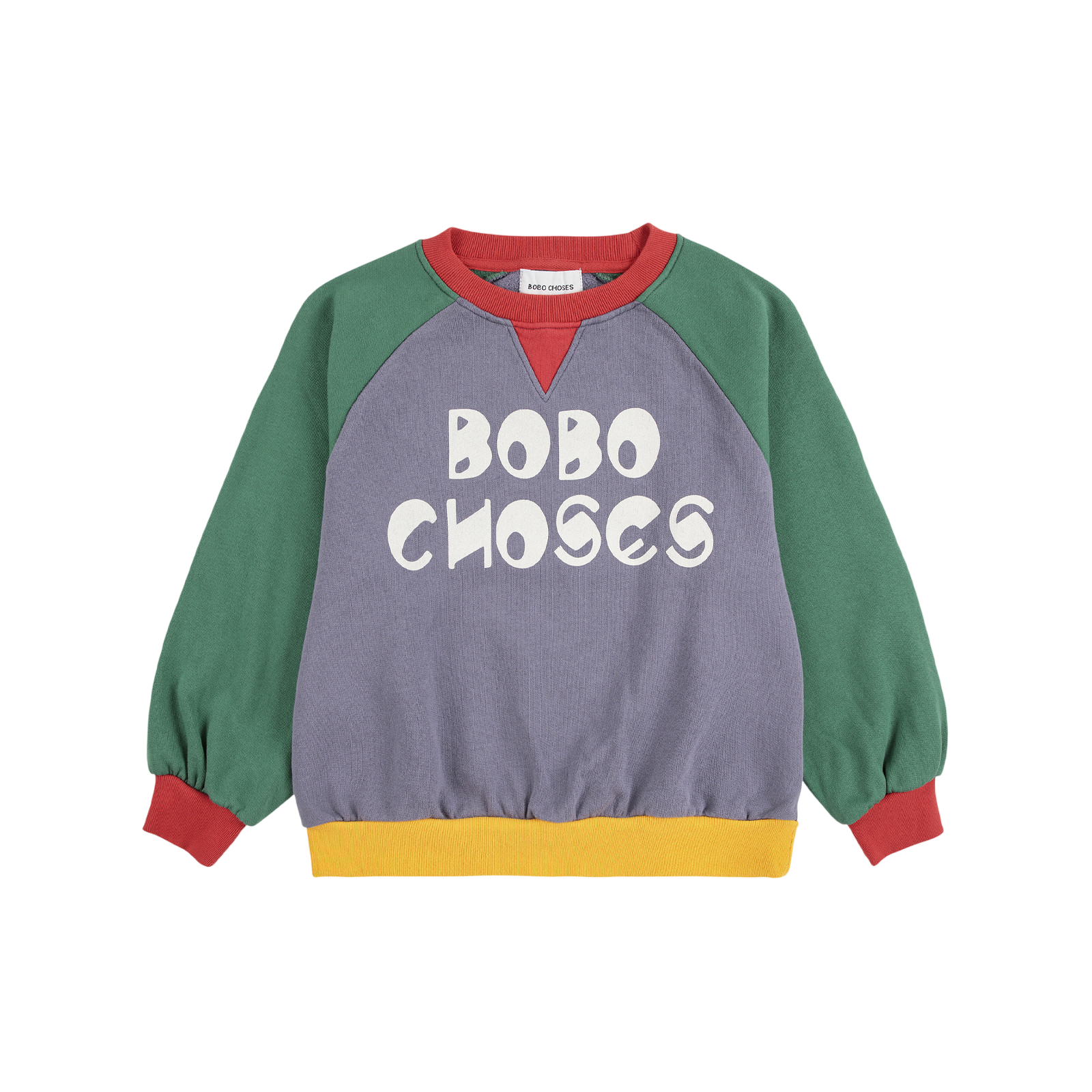 Sweat-shirt Bobo Choses Color Block Ranglan Multicolor