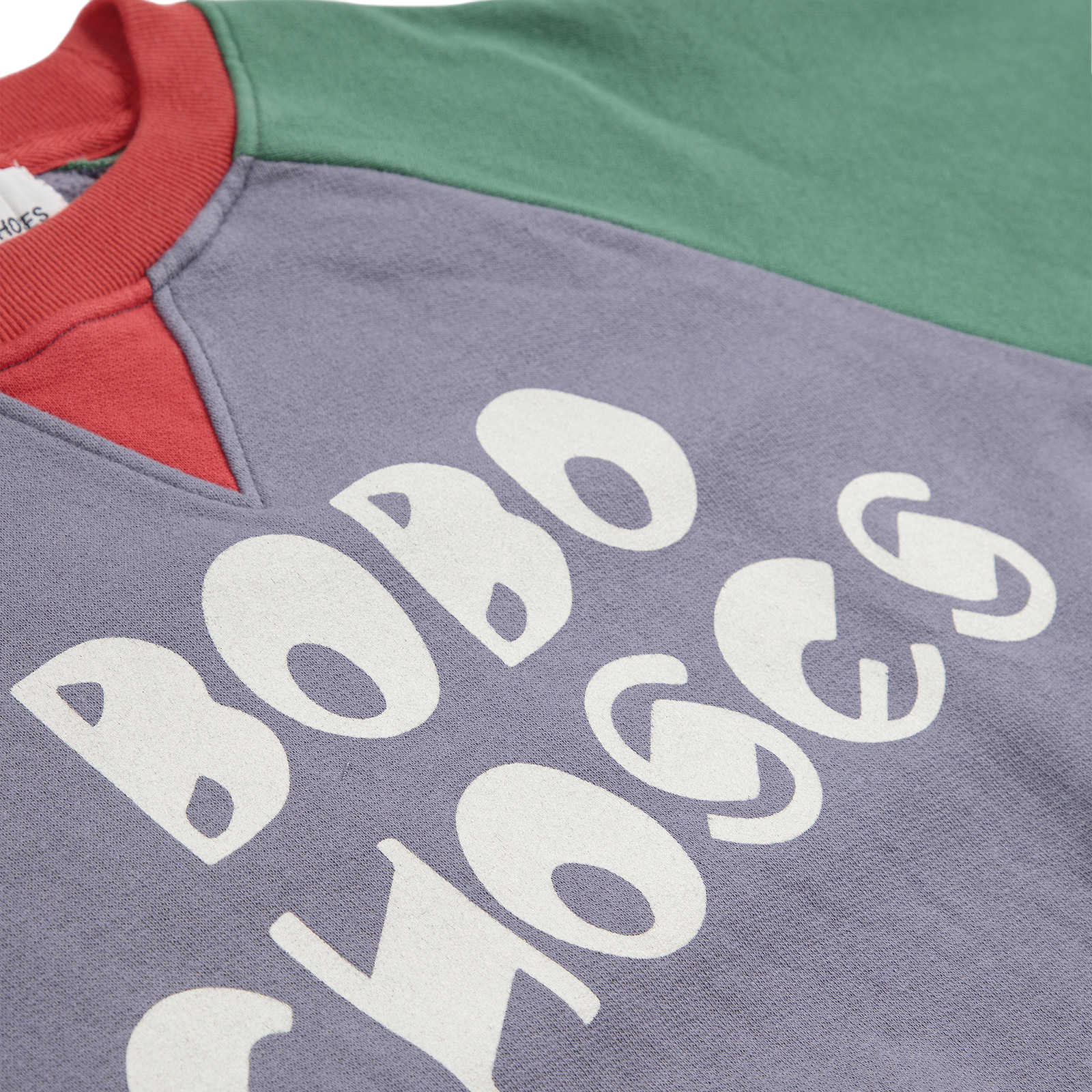 Sweatshirt Bobo Choses Color Block Ranglan Multicolor