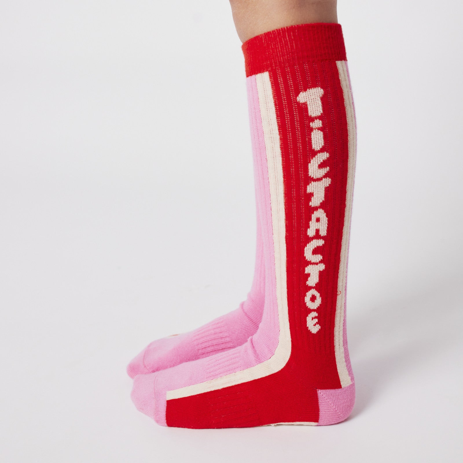 Socken Extra Lang Tic Tac Toe Pink