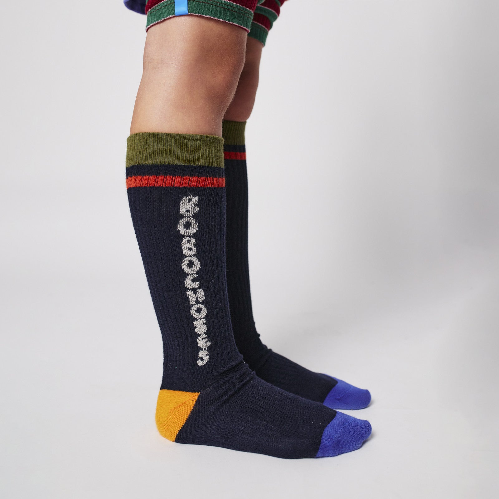 Chaussettes Extra Longues Tic Tac Toe Navy Midnight Blue
