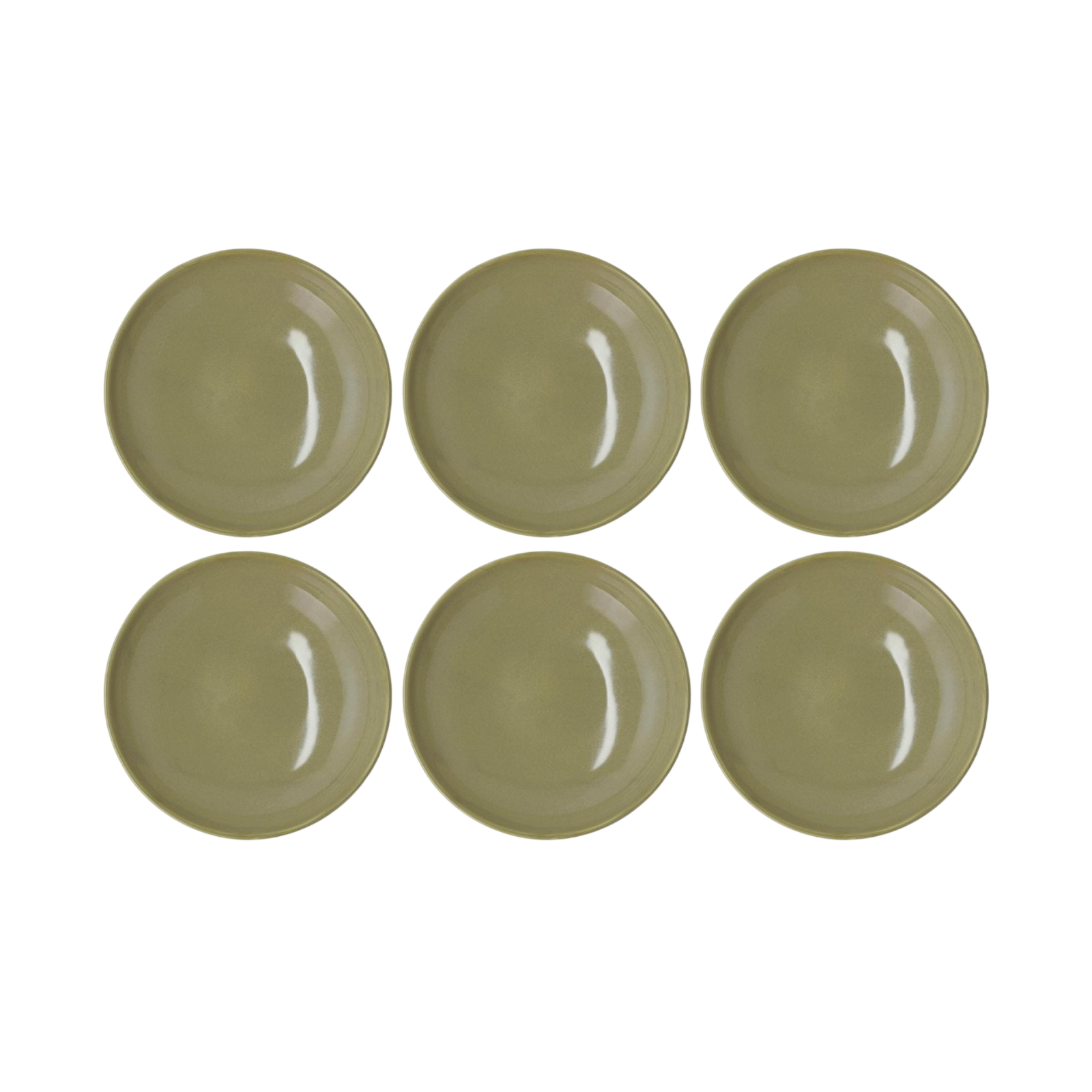 Villa Collection Soup & Pasta Plates Shoku Ø 21 cm, 6 pieces, Green