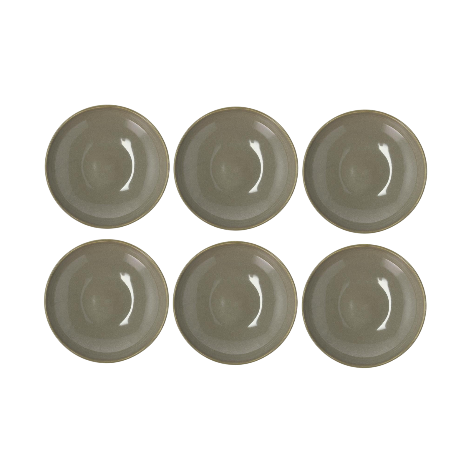 Villa Collection Soup & Pasta Plates Shoku Ø 21 cm, 6 pieces, brown