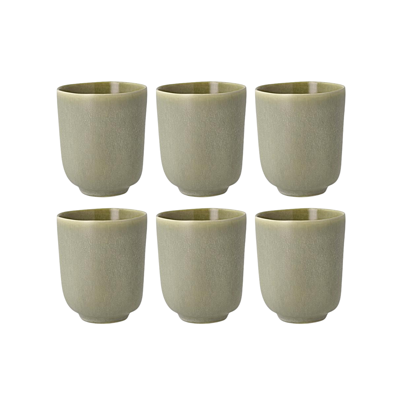 Villa Collection Shoku Coffee Mugs 330 ml, 6 pieces, Green