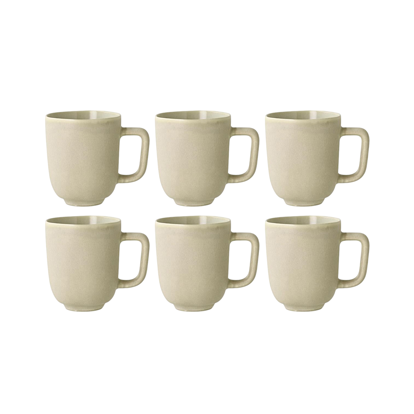 Villa Collection Shoku Coffee Cup 330 ml, 6 pieces, Beige