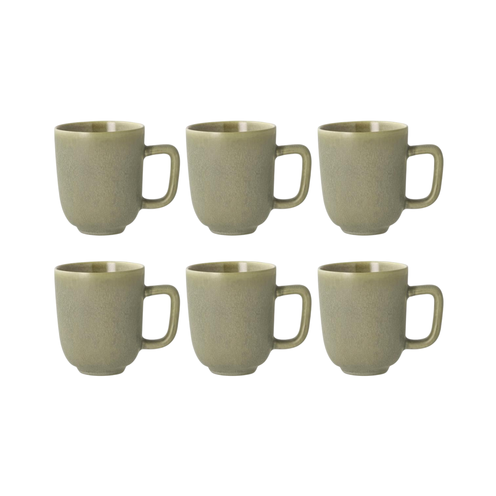 Villa Collection Coffee Cup Shoku 330 ml, 6 pieces, Green