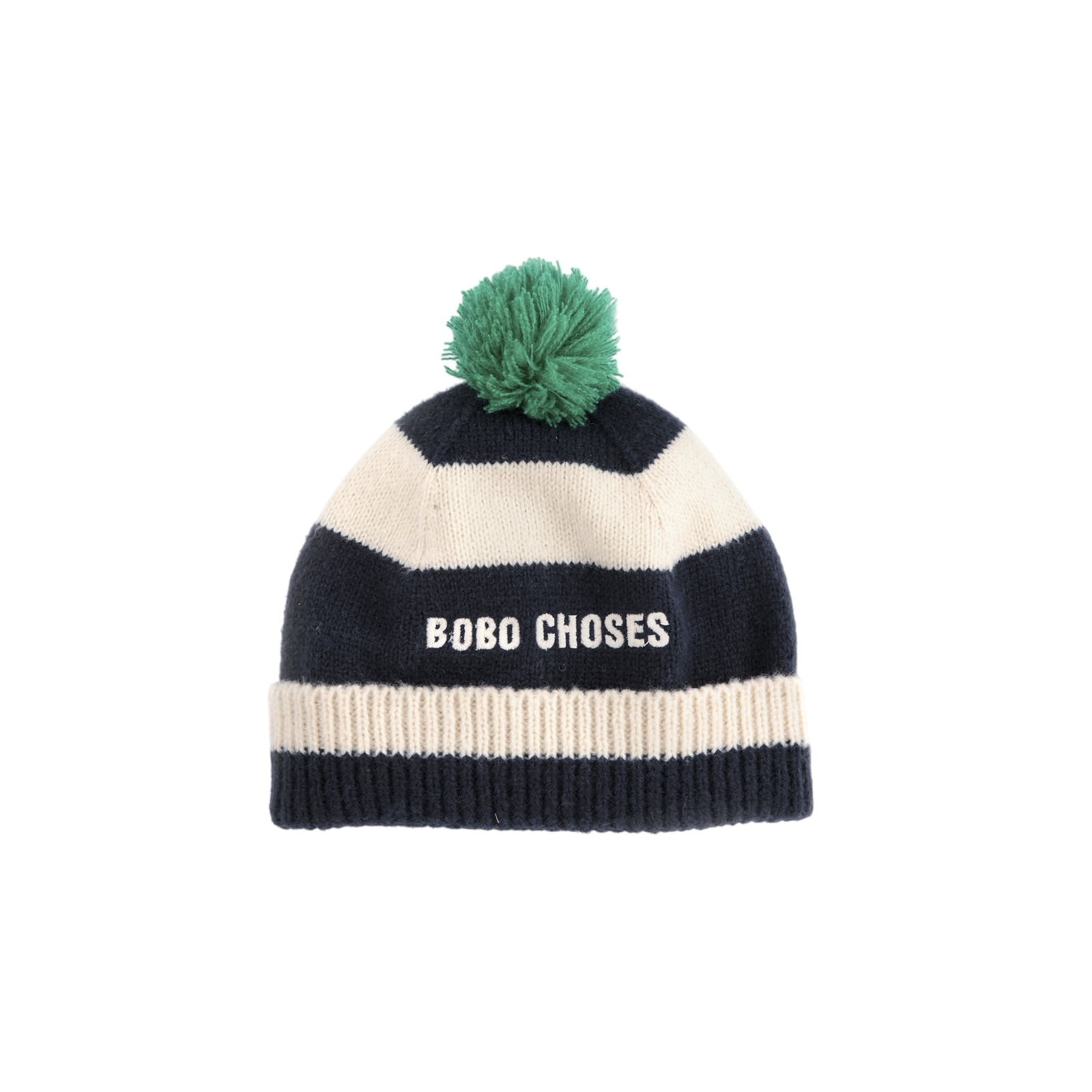 Bobo Choses Striped Bonnet Bleu Midnight