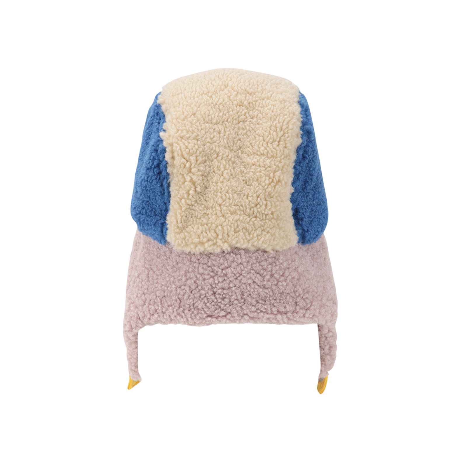 Baby Bobo Choses Color Block Sheepskin Chapka Red