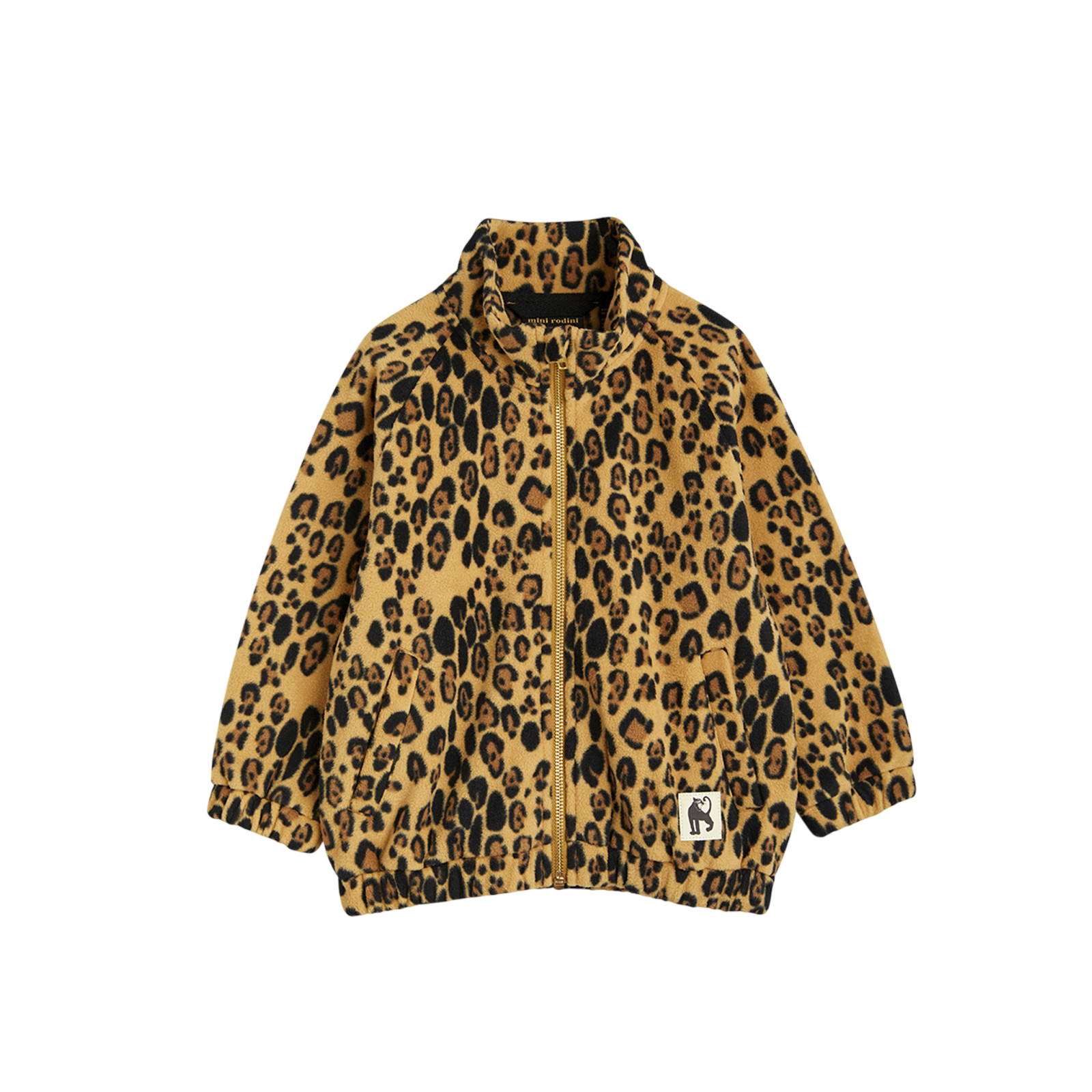 Fleecejacke Leopard Beige