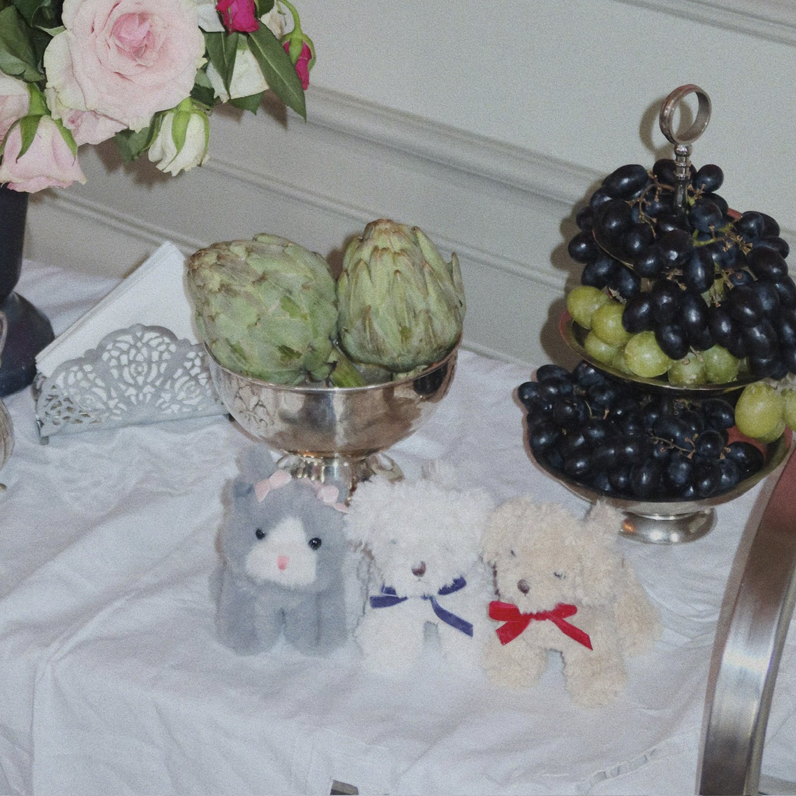 Chiot en peluche Baby Animals White