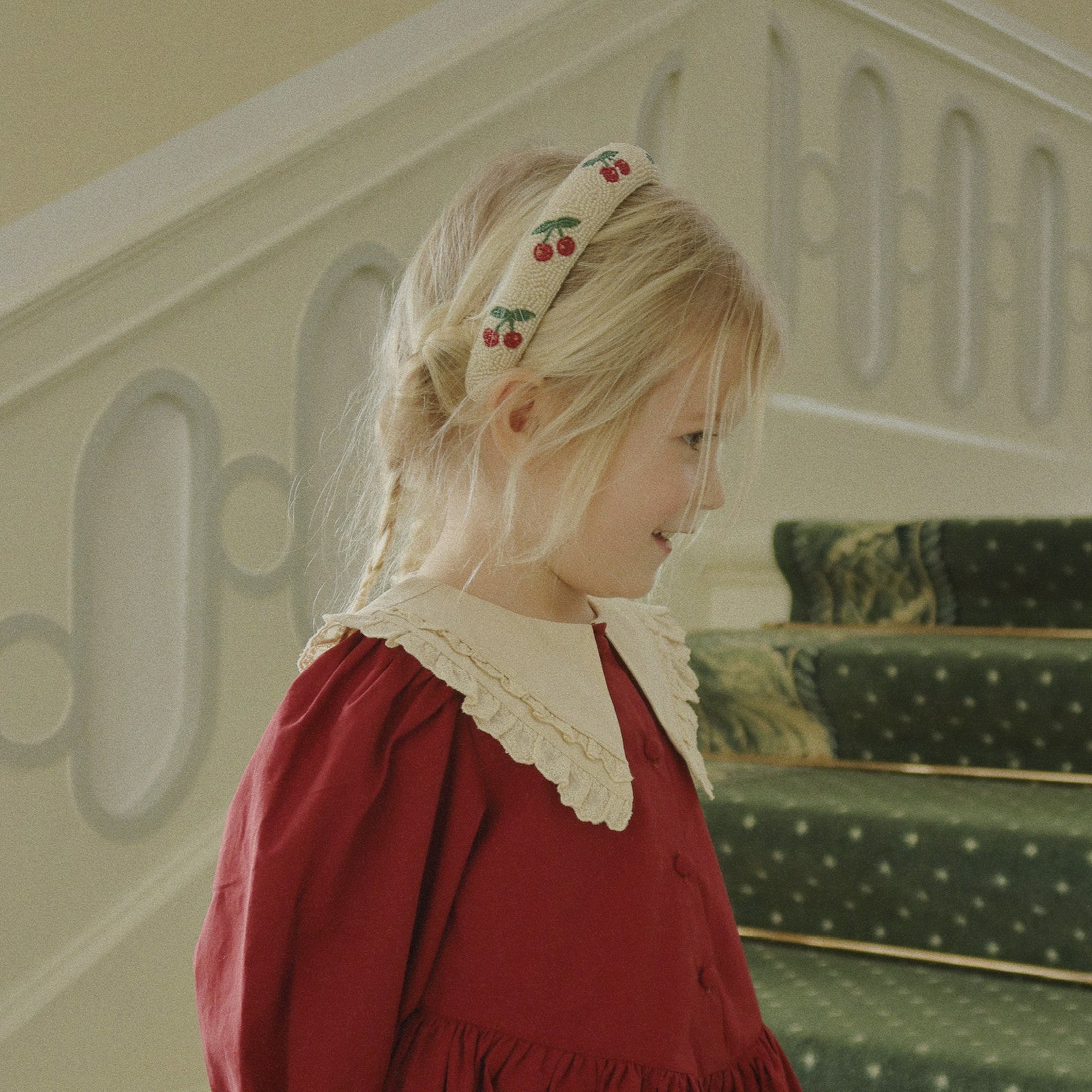 Headband Beaded Cherry