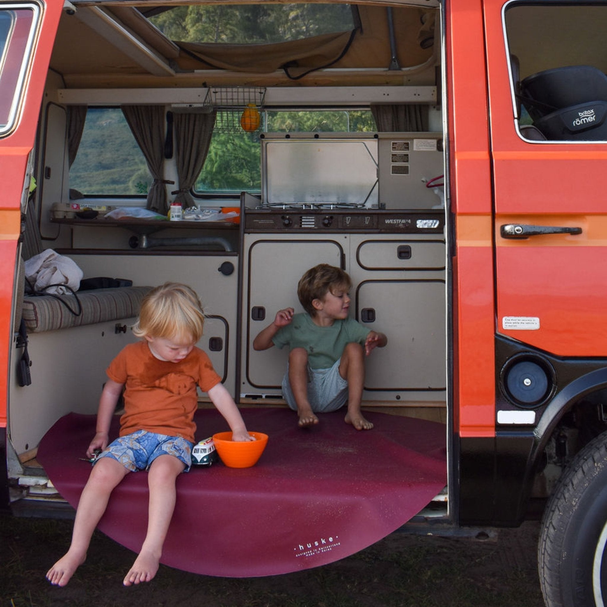 Picknick- und Spielmatte L beige Explore Runde