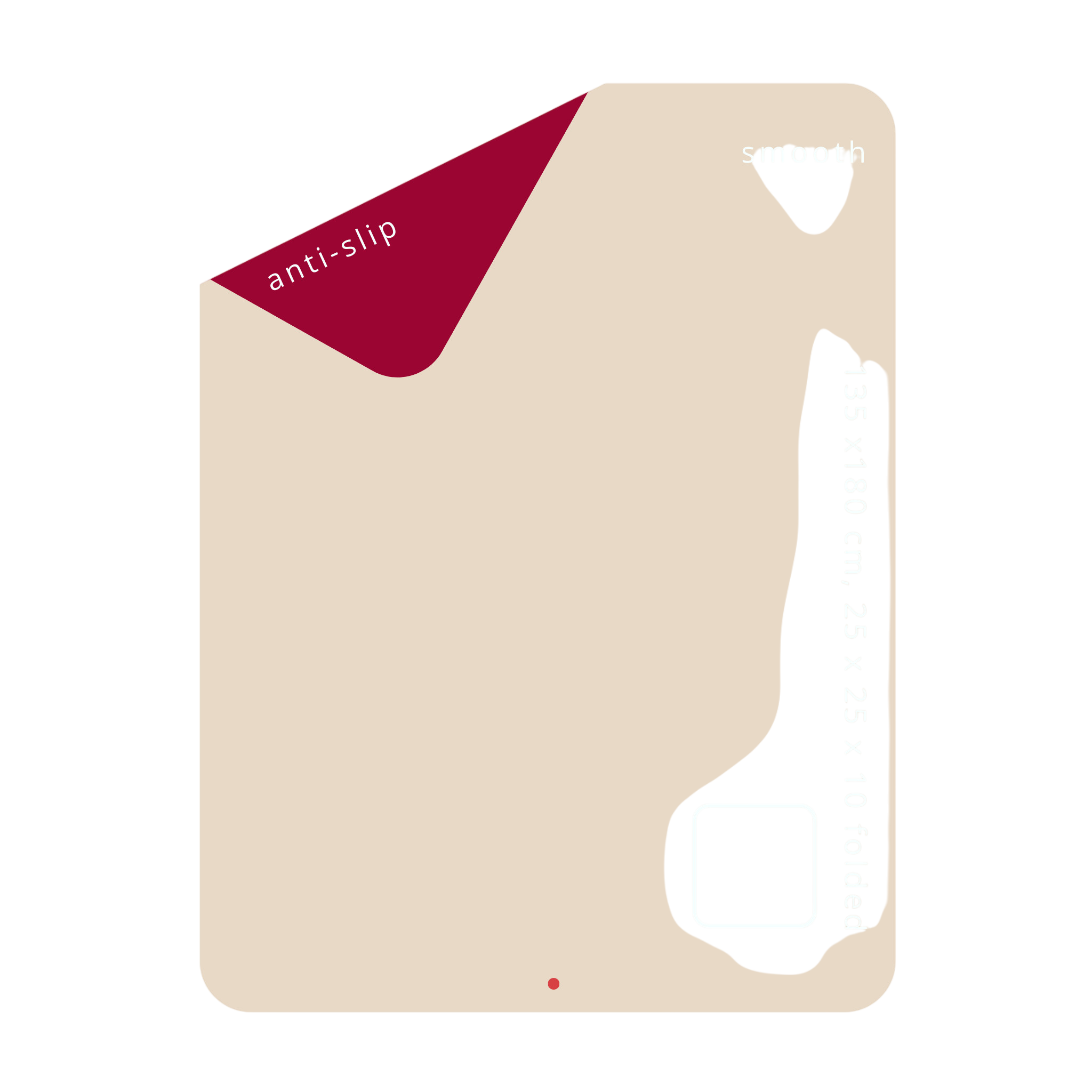 Picknick- und Spielmatte XL beige Gallivant Rechteckige