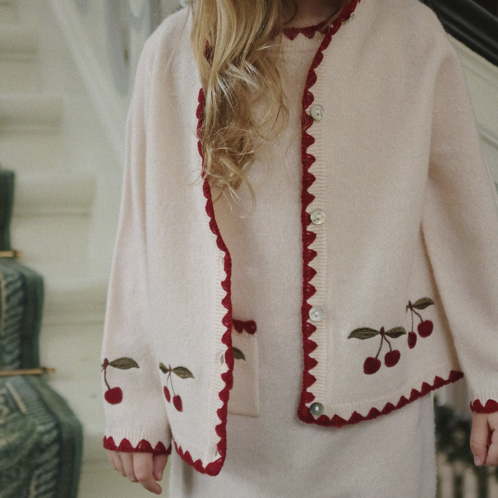 Strickjacke Collette Off White