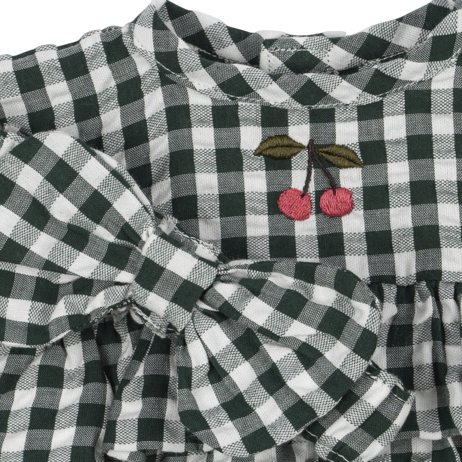 Puppenkleid Green Check