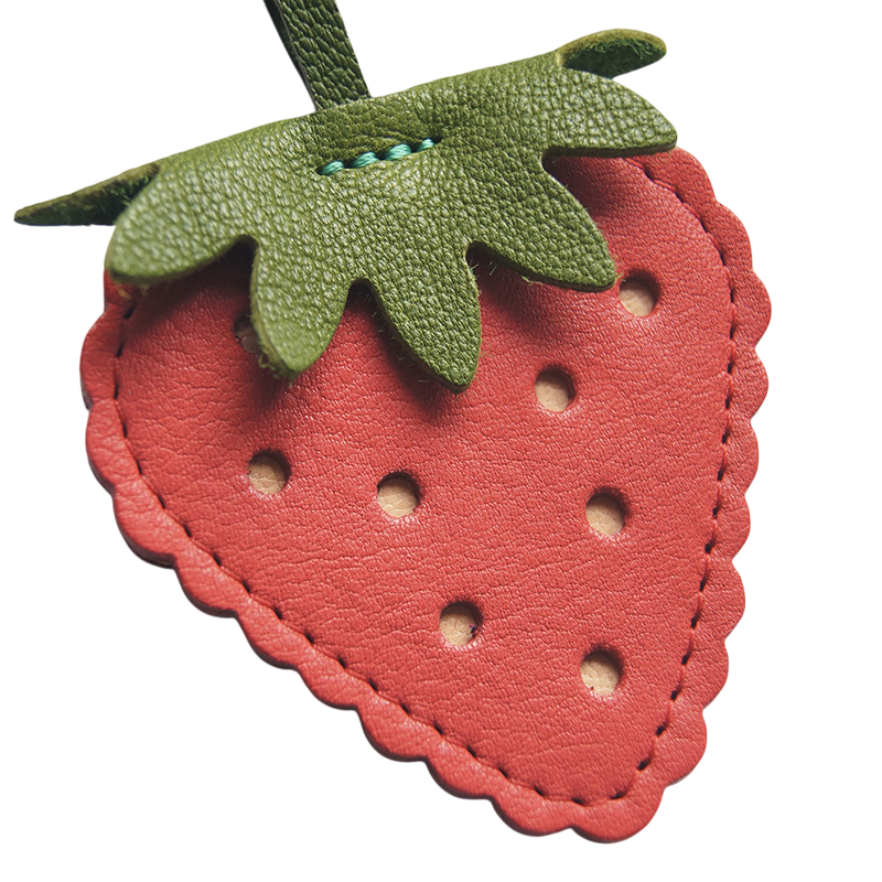Strawberry Pink Keychain