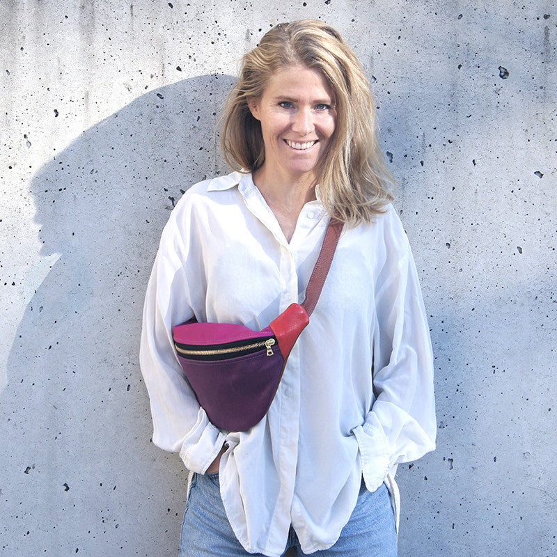 Banana Bag Colorblock Pink