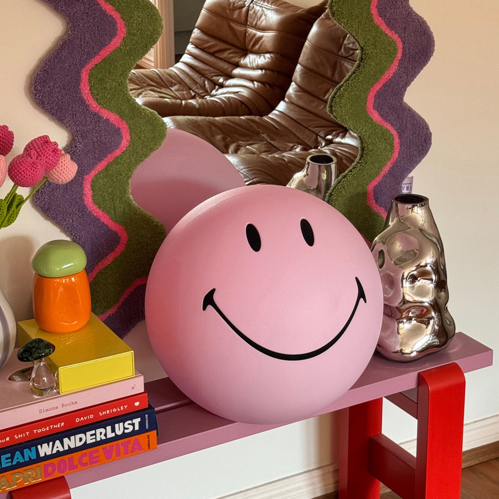 Lamp Smiley Pink XL