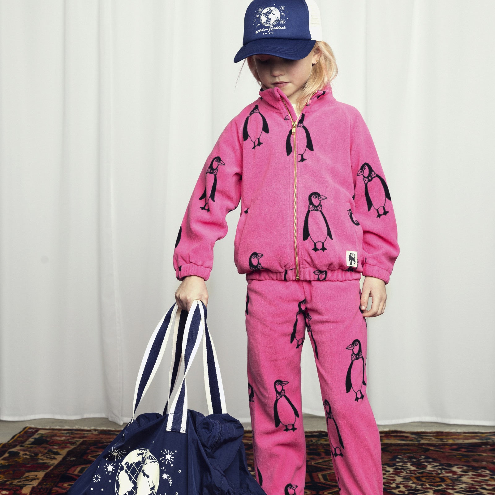 Penguin Pink fleece jacket