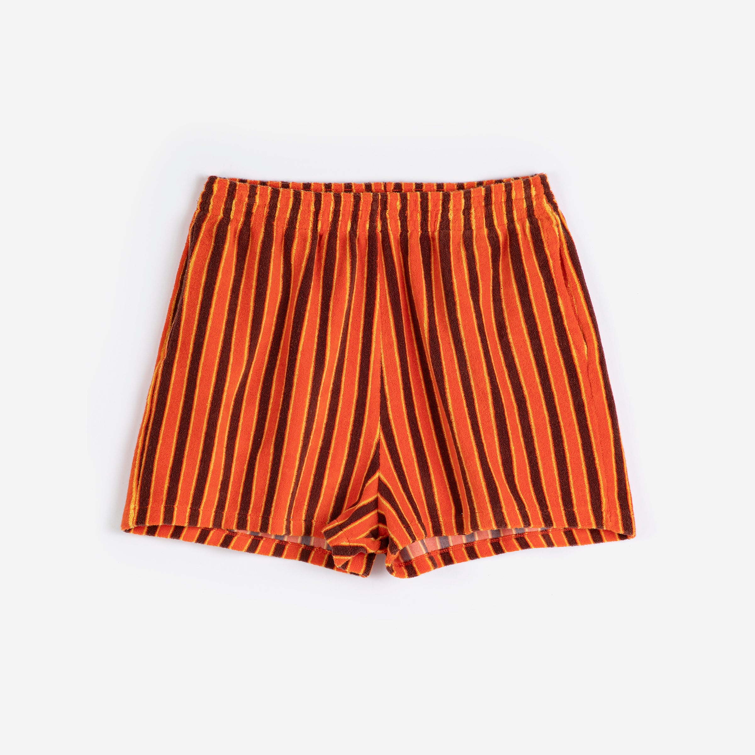 Adult Shorts Striped Terry Multicolor