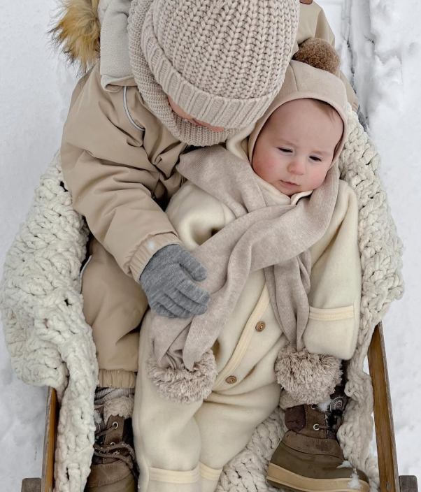 Engel Baby Overall Merinowolle Natur