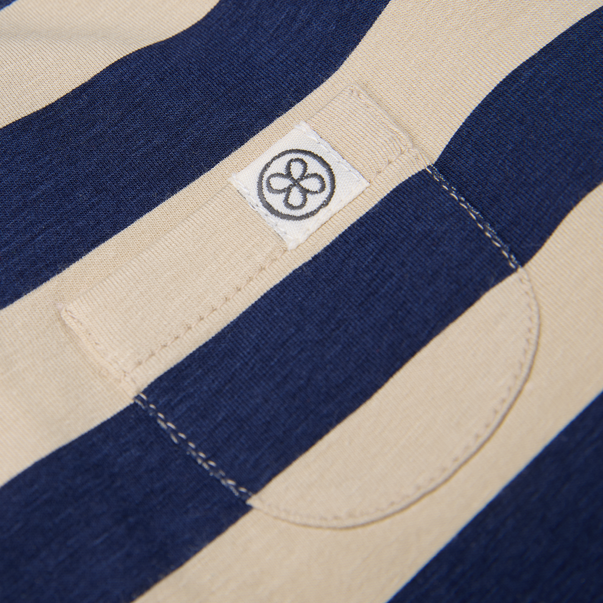 UV Poncho Navy/Sandy Stripe
