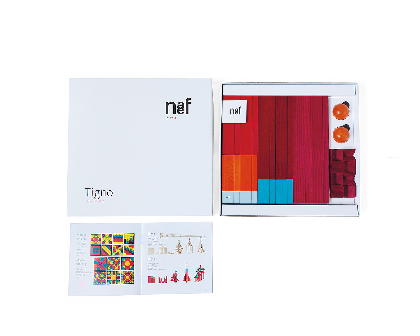 Naef Holzbausteine Tigno farbig Esche