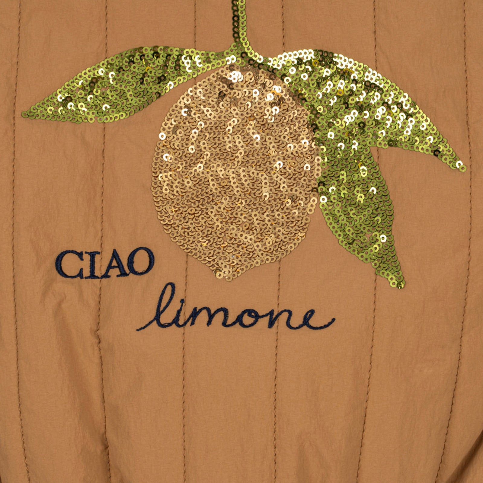 Veste bomber Juno Sequin Marron Tobacco