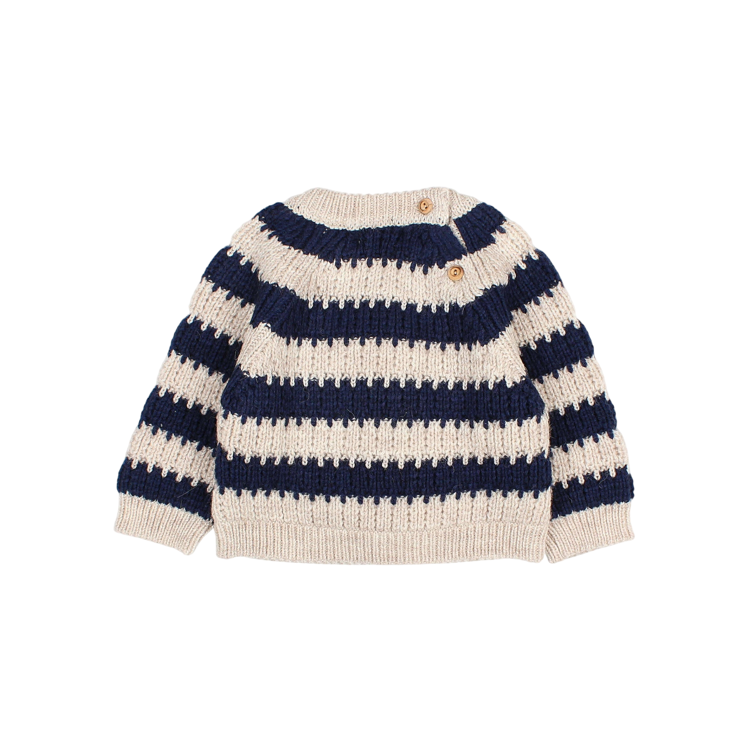 Pull en maille bébé Stripes Navy
