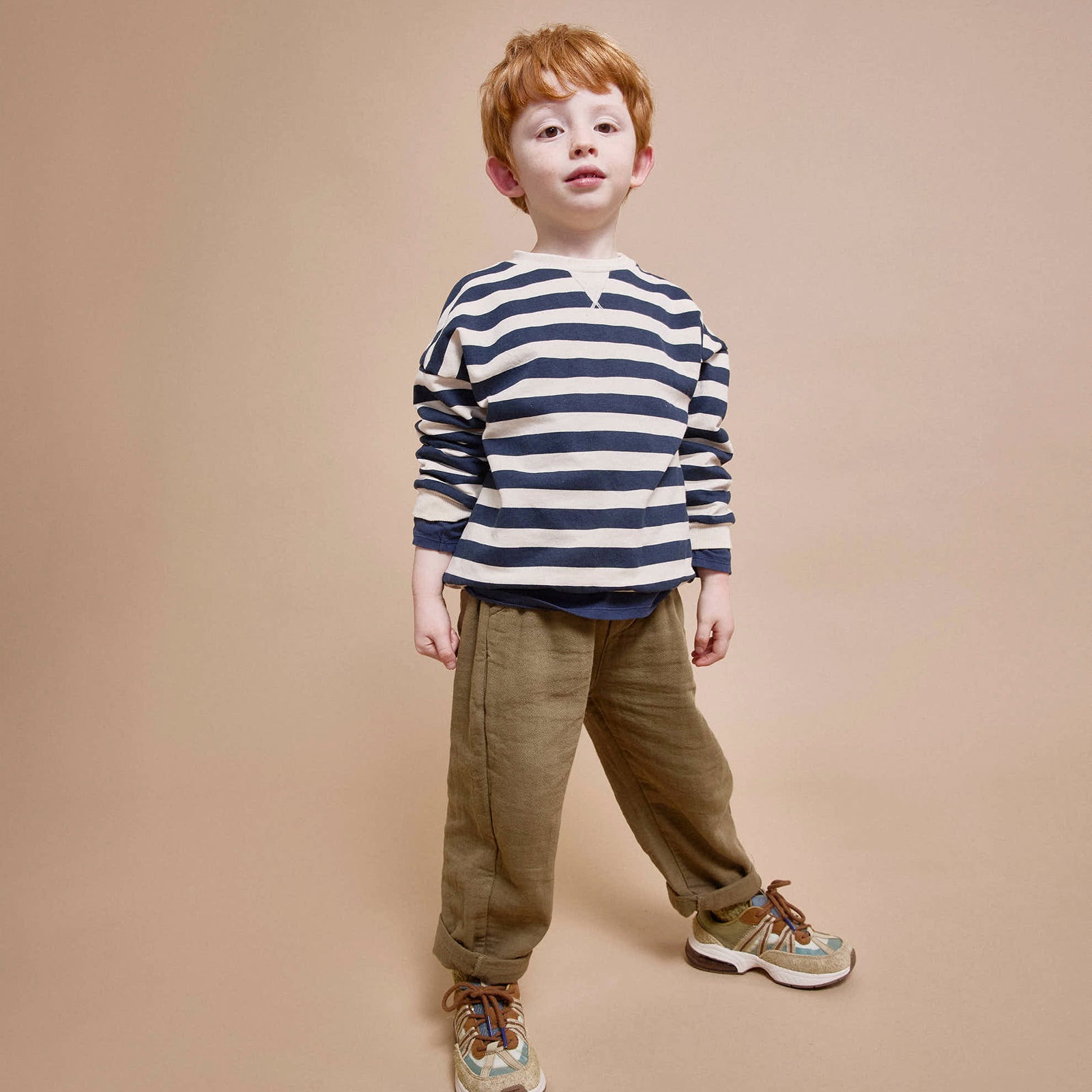 Sweat-shirt Stripes Ivory