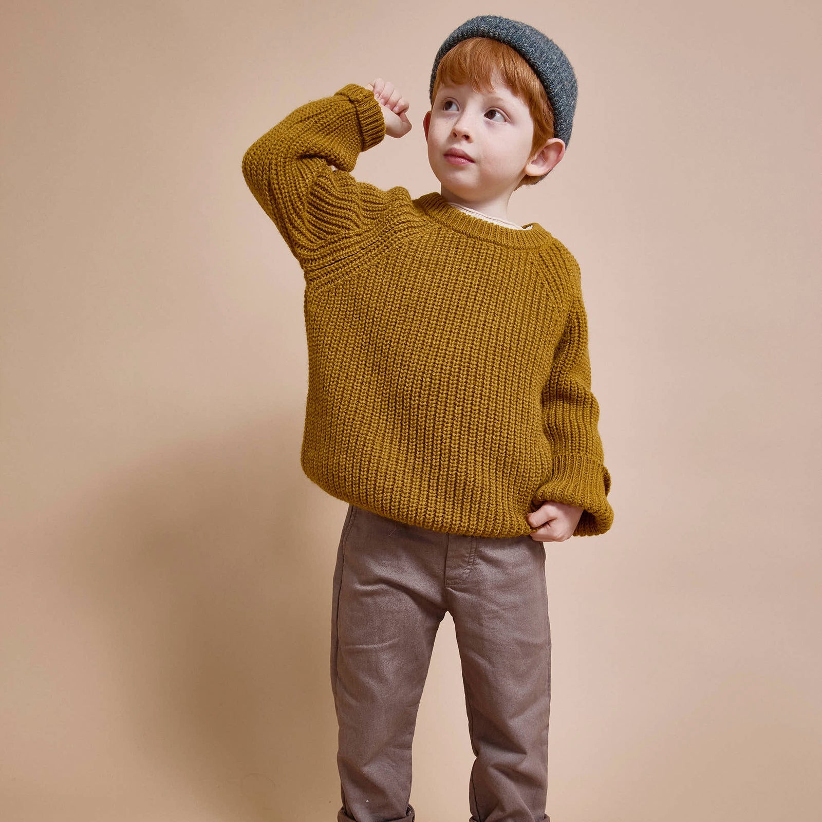 Soft Ocre knitted sweater