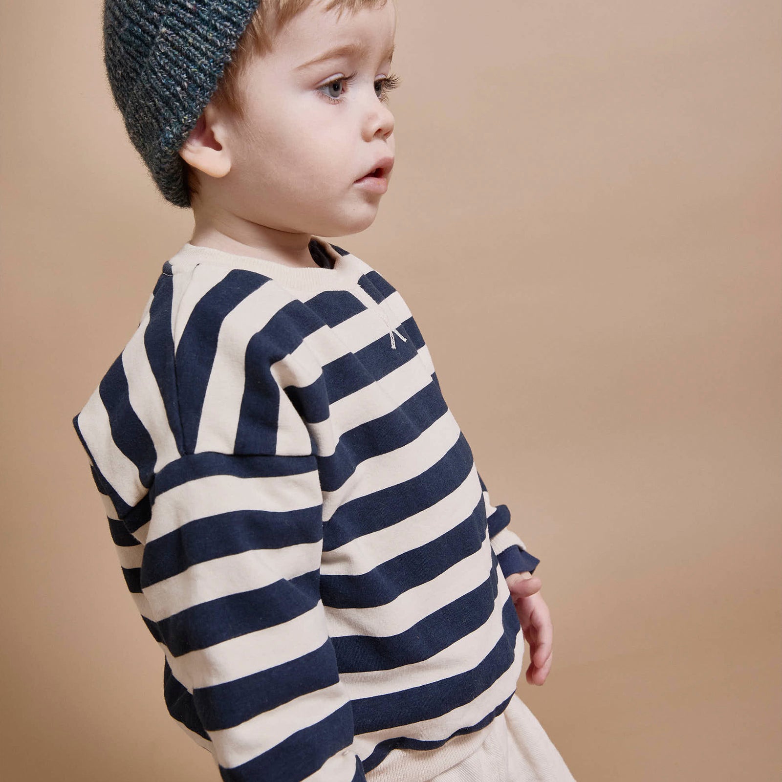 Sweat-shirt pour bébé Stripes Ivory