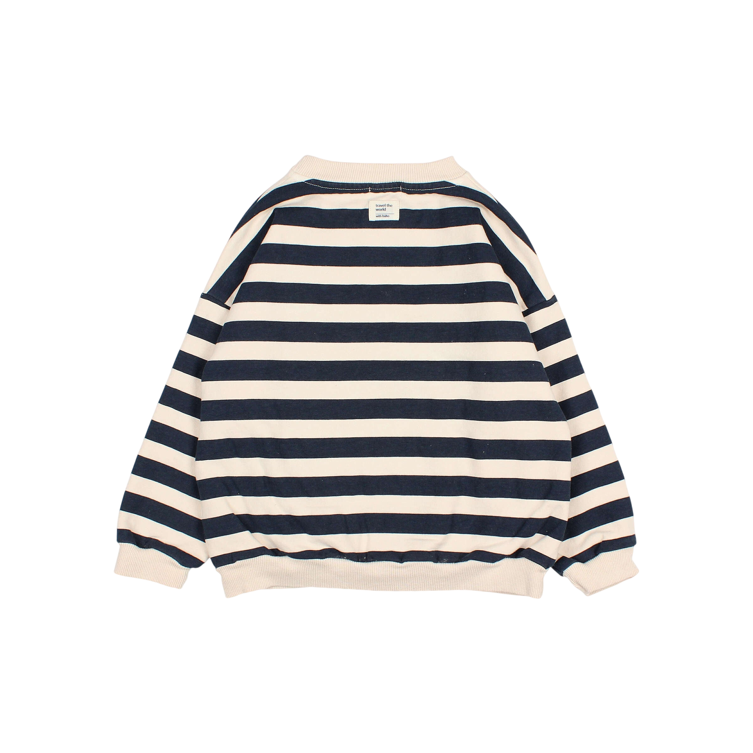 Sweat-shirt Stripes Ivory