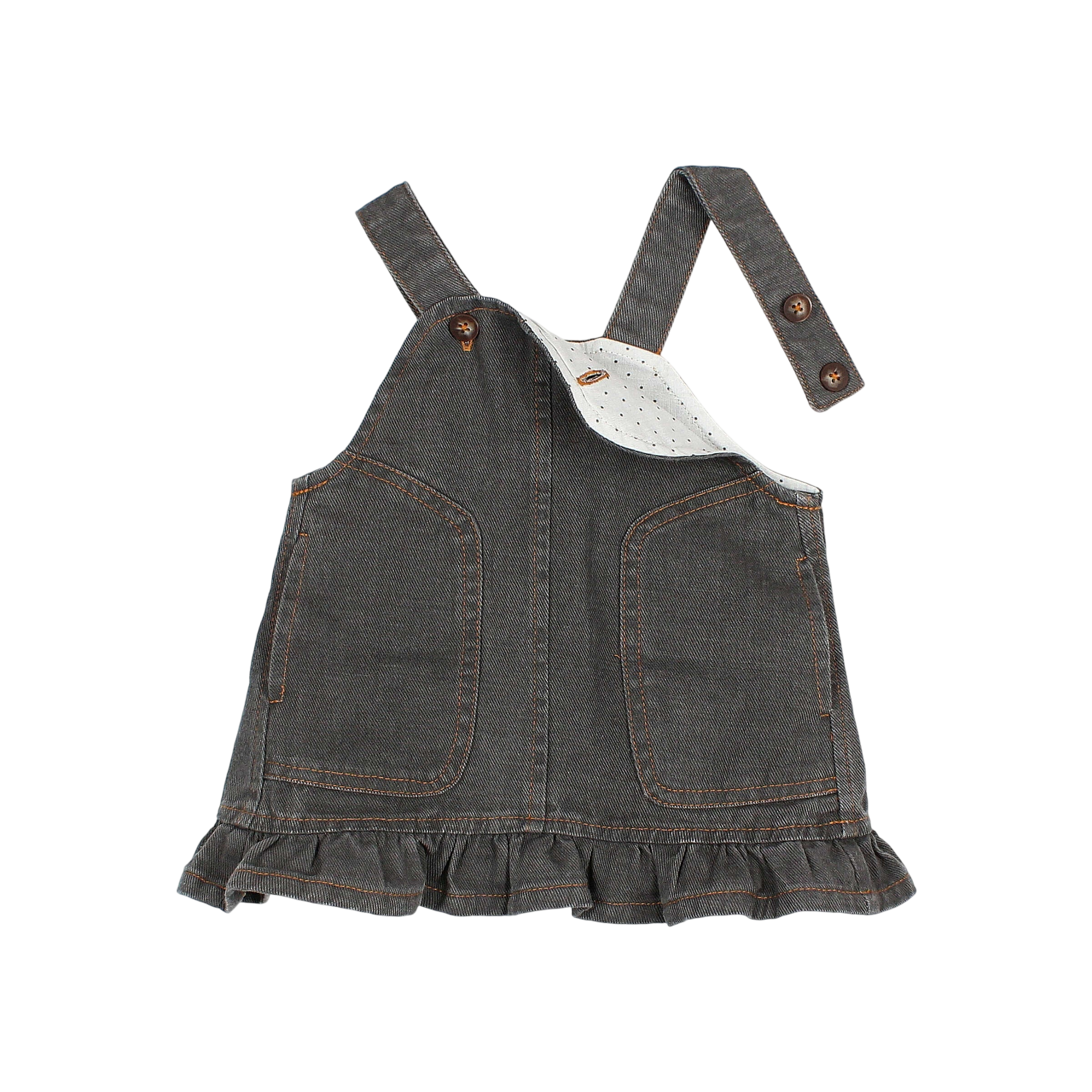 Baby Dress Denim Grey Denim