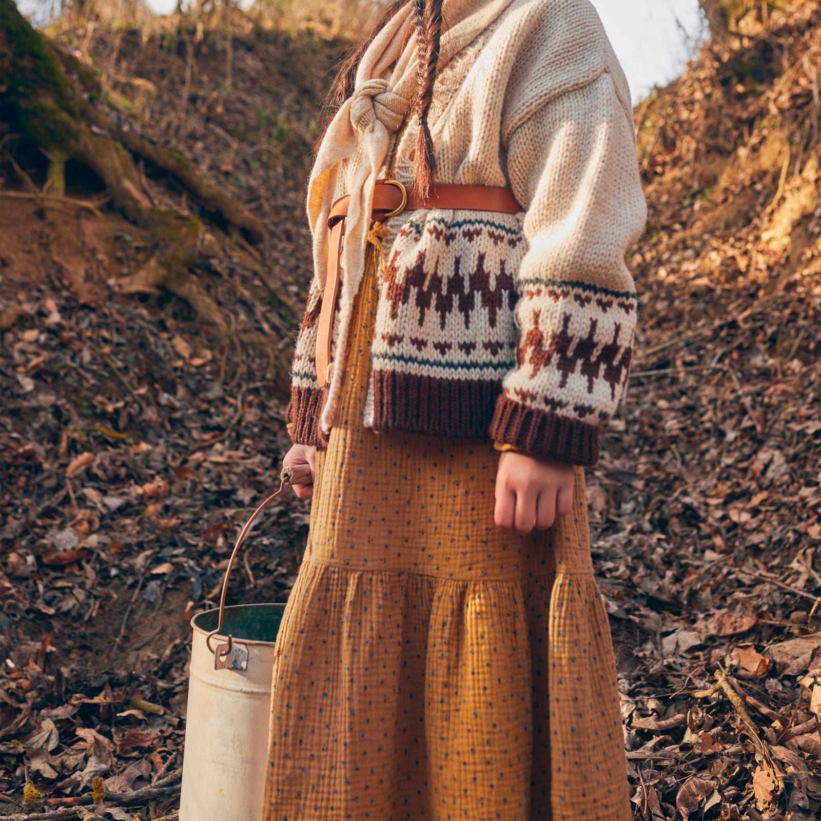 Kleid Fall Maxi Ocre